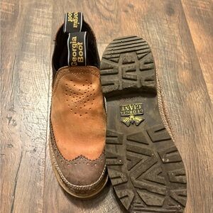 Georgia Boot Men's Tan and Brown Slip-On Boots
